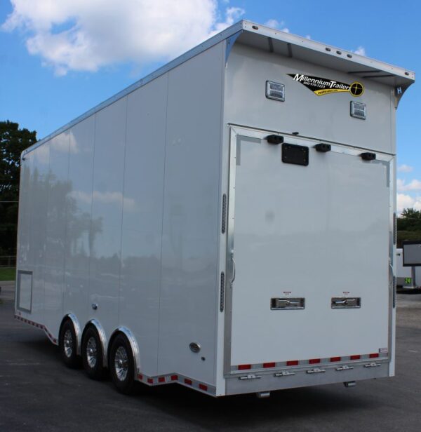 Aluminum Stacker Trailer 2024 28′ Haulmark Edge 16′ Lift Loaded Out! #5093 - Image 7