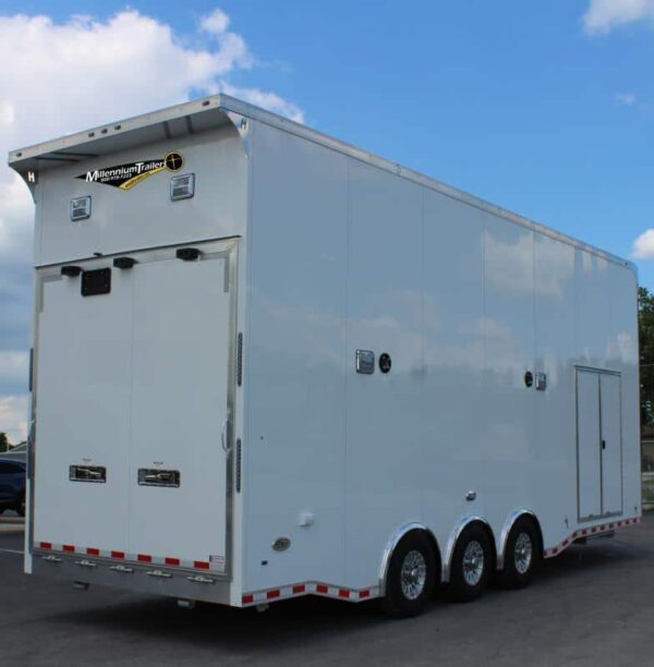 Aluminum Stacker Trailer 2024 28′ Haulmark Edge 16′ Lift Loaded Out! #5093 - Image 8