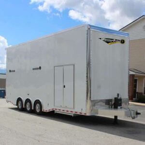 Aluminum Stacker Trailer 2024 28′ Haulmark Edge 16′ Lift Loaded Out! #5093