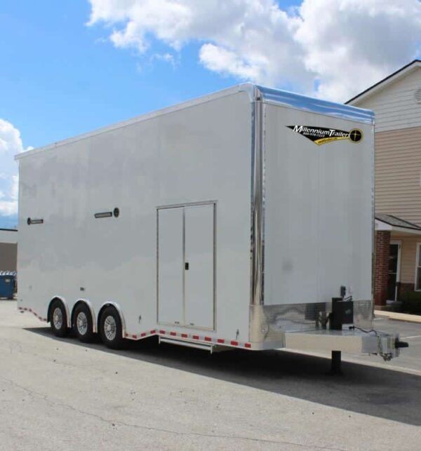 Aluminum Stacker Trailer 2024 28′ Haulmark Edge 16′ Lift Loaded Out! #5093