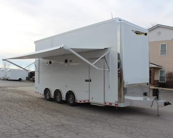 Aluminum Stacker Trailer 2024 24′ 13′ Lift Loaded Out! #5918