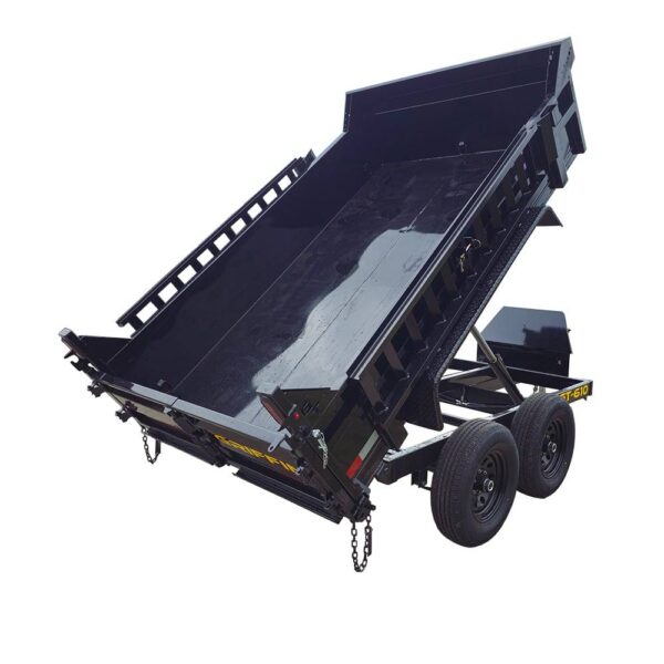 6' X 10' Hydraulic Dump Trailer With Loading Ramps GVWR 9990 - Image 2