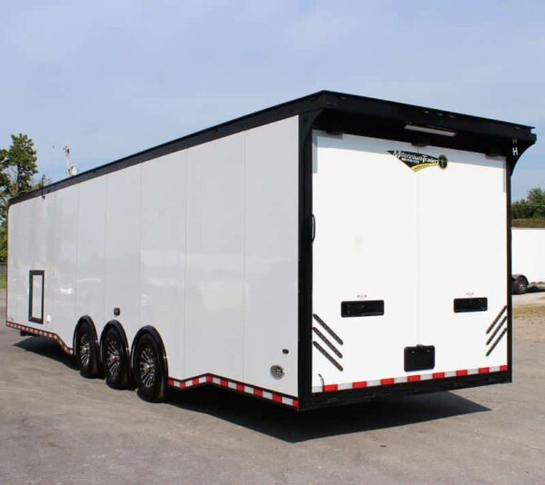 Enclosed Car Trailer Full Bathroom 2025 34′ w/Electric Awning #1531 - Image 10