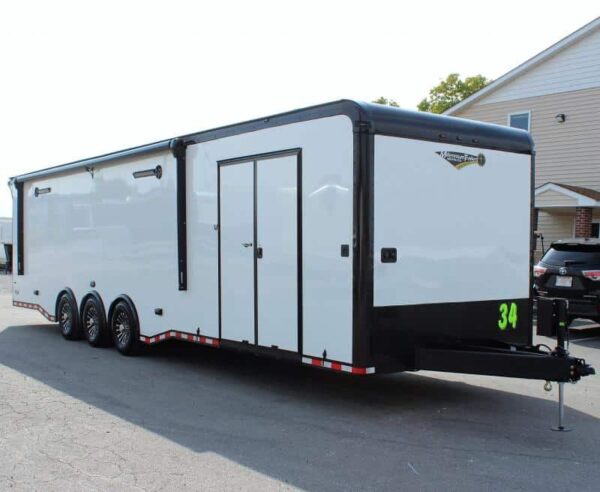 Enclosed Car Trailer Full Bathroom 2025 34′ w/Electric Awning #1531 - Image 3
