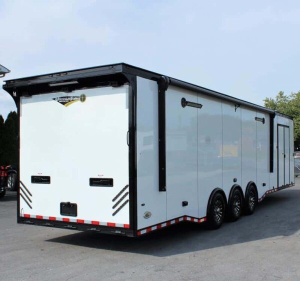 Enclosed Car Trailer Full Bathroom 2025 34′ w/Electric Awning #1531 - Image 9