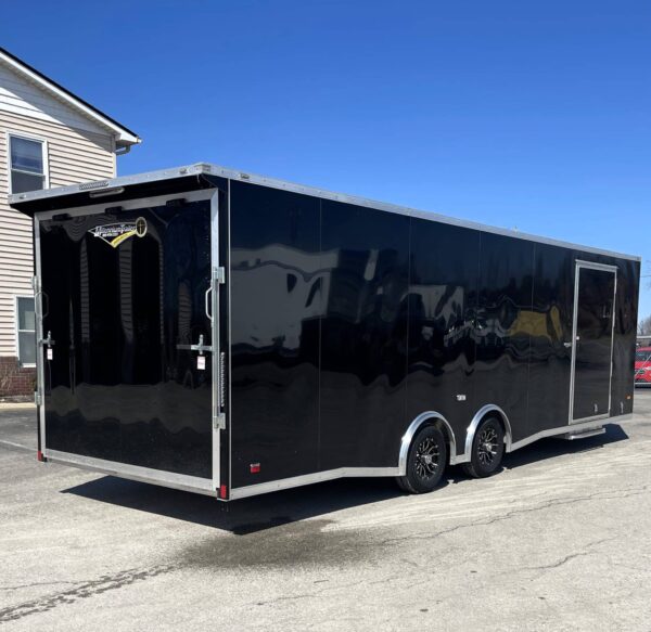 Enclosed Car Hauler 2025 26′ Aluminum Torsion Spread Axles, Alum Wheels, Finished Interior & More! #8572 - Image 6