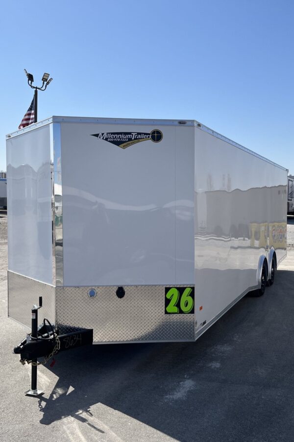 Enclosed Car Hauler 2025 26′ Blaze Cabinets, Flooring, Alum Wheels, Spread Torsion Axles & More! #8634 - Image 5