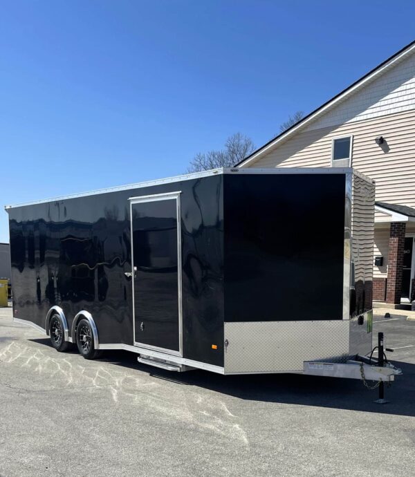 Enclosed Car Hauler 2025 24′ Aluminum Blaze w/Torsion Spread Axles, Alum Wheels, Finished Interior & More! #9338