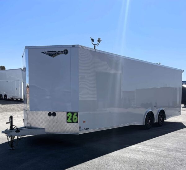 Enclosed Car Hauler 2025 26′ Aluminum Blaze Cabinets, Flooring, Alum Wheels, Spread Torsion Axles & More! #8637 - Image 5