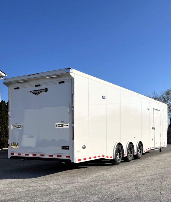Enclosed Gooseneck Trailer 2025 40′ Icon Performance Car Hauler w/Upgraded C-Tech Toolbox #8688 - Image 6