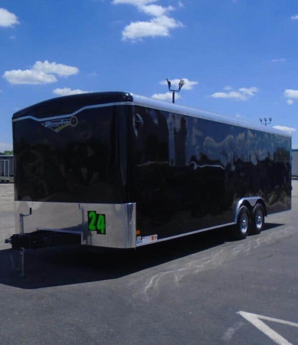 Enclosed Car Trailer 2024 24′ Ramp Door & D-Rings #8709 - Image 5