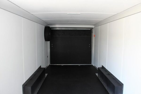 Enclosed Car Hauler 2024 24′ Heat Finished Interior w/Cabinets & Rear Wing #7494 - Image 4