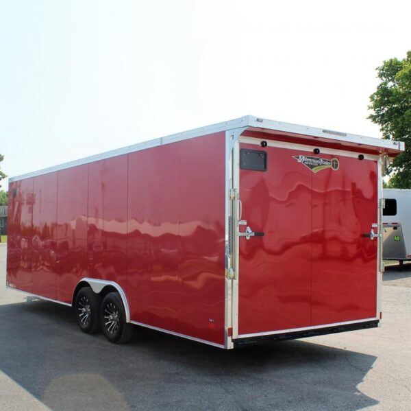 Enclosed Car Hauler 2024 24′ Heat Finished Interior w/Cabinets & Rear Wing #7494 - Image 7