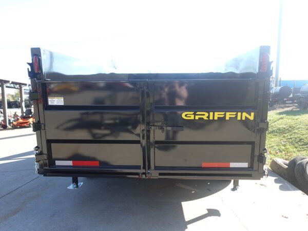7x16 Gooseneck Telescopic I-Beam Dump Trailer 4ft Sides (2) 7K Axles - Image 3