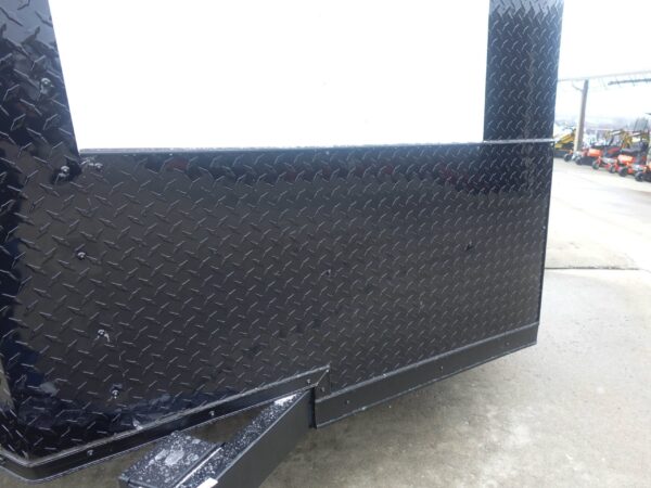 7x12 Enclosed Trailer White V-Nose Blackout Package 3,500lb Axle Storage - Image 10