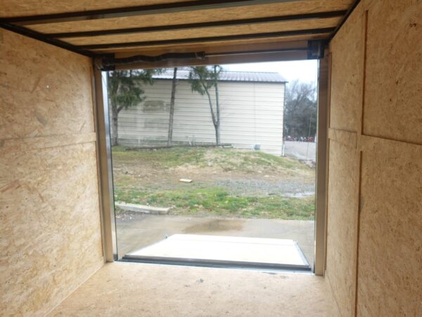 7x12 Enclosed Trailer White V-Nose Blackout Package 3,500lb Axle Storage - Image 16