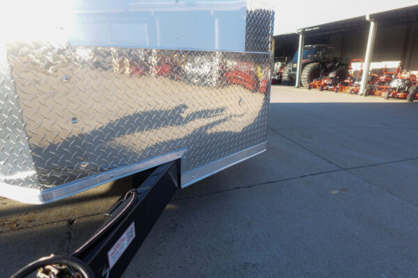 7x12 Tandem White V-Nose Enclosed Trailer - Image 6