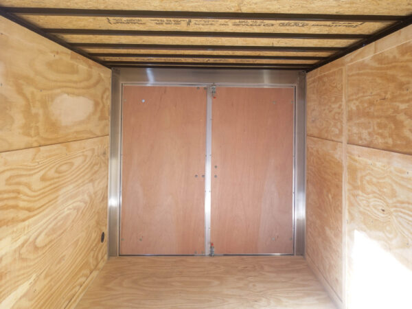 7x12 Tandem White V-Nose Enclosed Trailer - Image 15
