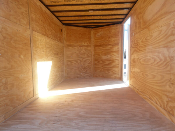7x12 Tandem White V-Nose Enclosed Trailer - Image 17