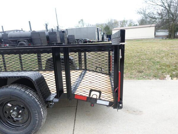 5x10 Dovetail Utility Trailer 2ft Mesh 3500lb Axle - Image 5