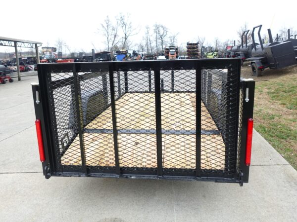 5x10 Dovetail Utility Trailer 2ft Mesh 3500lb Axle - Image 7