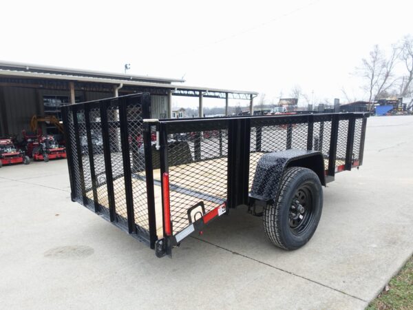 5x10 Dovetail Utility Trailer 2ft Mesh 3500lb Axle - Image 8