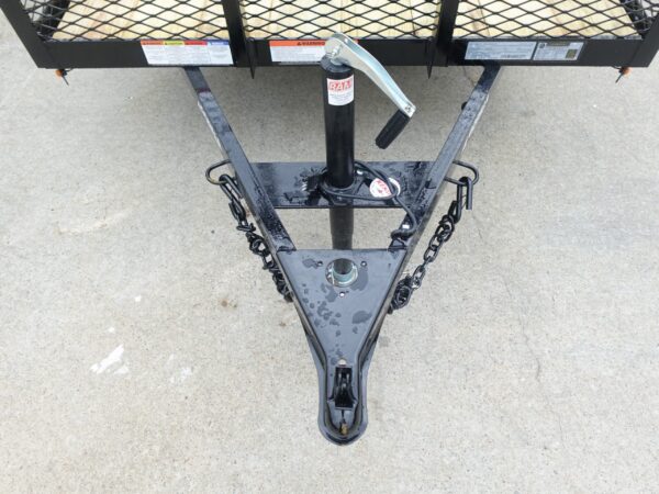 5x10 Dovetail Utility Trailer 2ft Mesh 3500lb Axle - Image 11