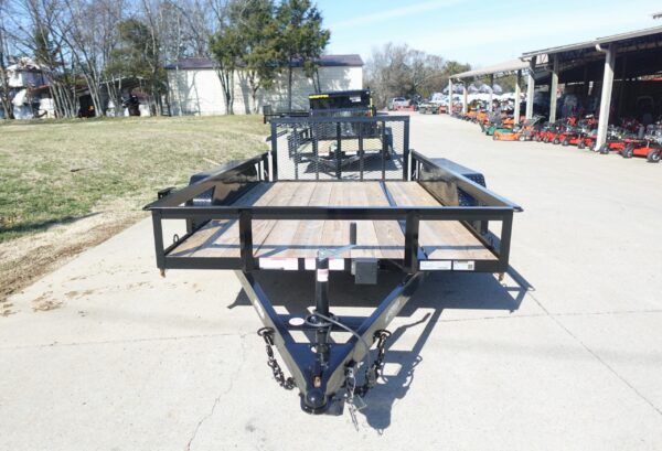 6'4" x 12 Double Axle Utility Trailer Powder Coated Dovetail (2) 3500lb Axles - Image 2