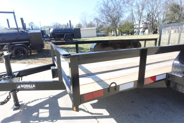 6'4" x 12 Double Axle Utility Trailer Powder Coated Dovetail (2) 3500lb Axles - Image 7