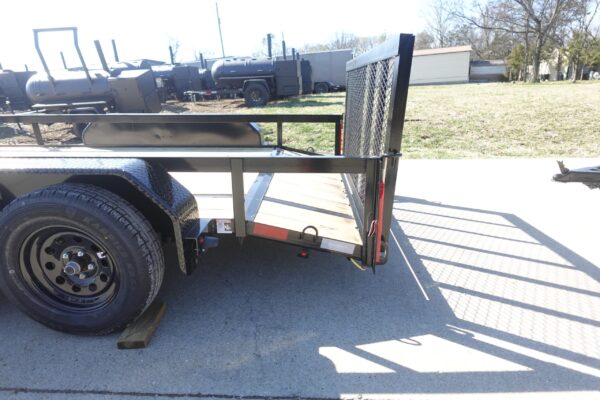 6'4" x 12 Double Axle Utility Trailer Powder Coated Dovetail (2) 3500lb Axles - Image 8