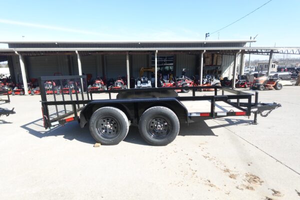 6'4" x 12 Double Axle Utility Trailer Powder Coated Dovetail (2) 3500lb Axles - Image 11