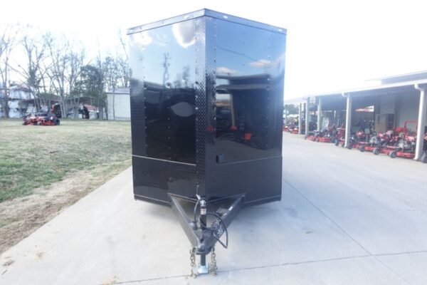 7x18 Black with Blackout Hybrid Enclosed Trailer (2) 7K Axles Storage 50 Amp Elec - Image 2