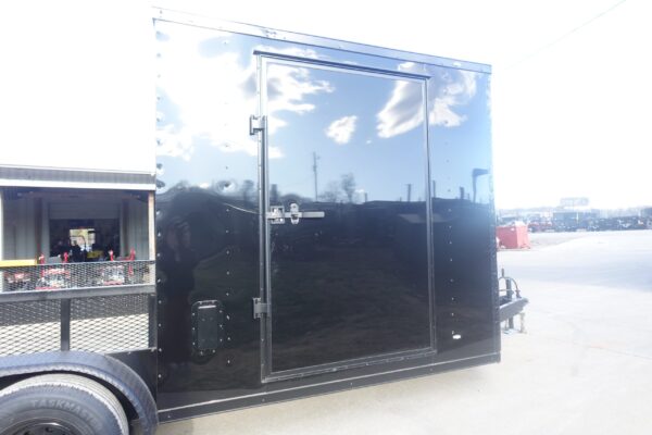 7x18 Black with Blackout Hybrid Enclosed Trailer (2) 7K Axles Storage 50 Amp Elec - Image 17
