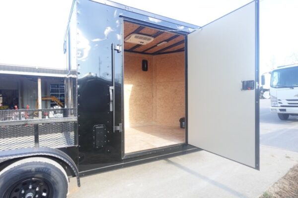 7x18 Black with Blackout Hybrid Enclosed Trailer (2) 7K Axles Storage 50 Amp Elec - Image 18