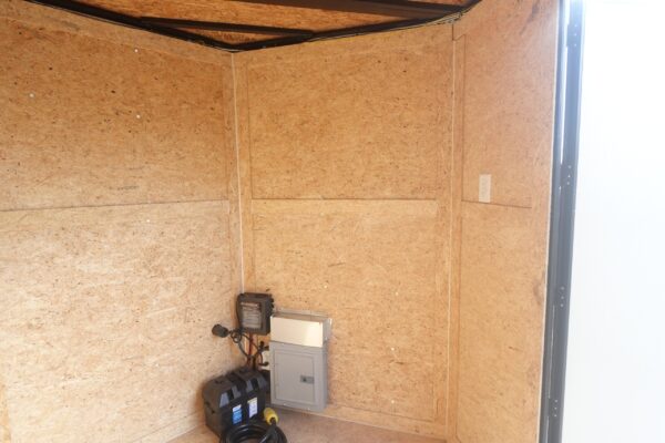 7x18 Black with Blackout Hybrid Enclosed Trailer (2) 7K Axles Storage 50 Amp Elec - Image 22