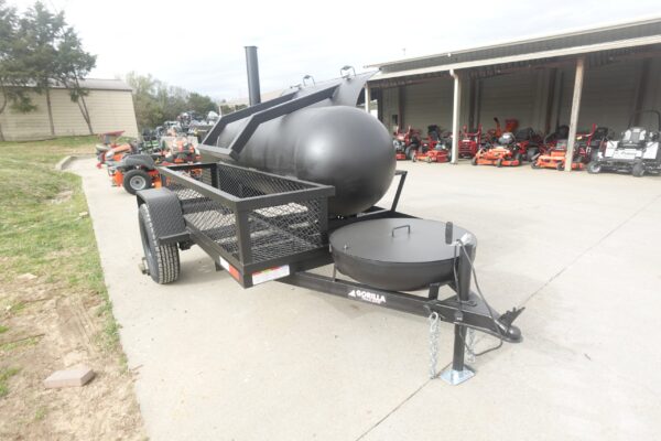 250 Gal Smoker Single Door with Counter Weight and Charkettle - Image 19