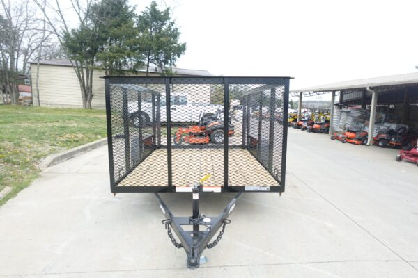 6.4x10 Utility Trailer with 4ft Mesh Sides (2) 3500lb Axle Dovetail - Image 2