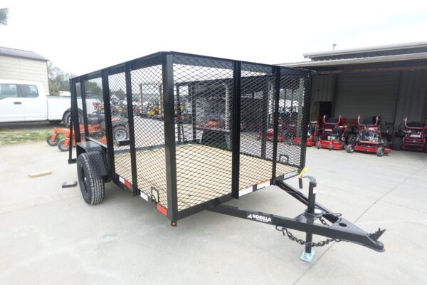 6.4x10 Utility Trailer with 4ft Mesh Sides (2) 3500lb Axle Dovetail