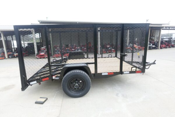 6.4x10 Utility Trailer with 4ft Mesh Sides (2) 3500lb Axle Dovetail - Image 5