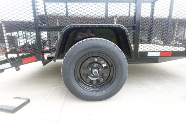 6.4x10 Utility Trailer with 4ft Mesh Sides (2) 3500lb Axle Dovetail - Image 7