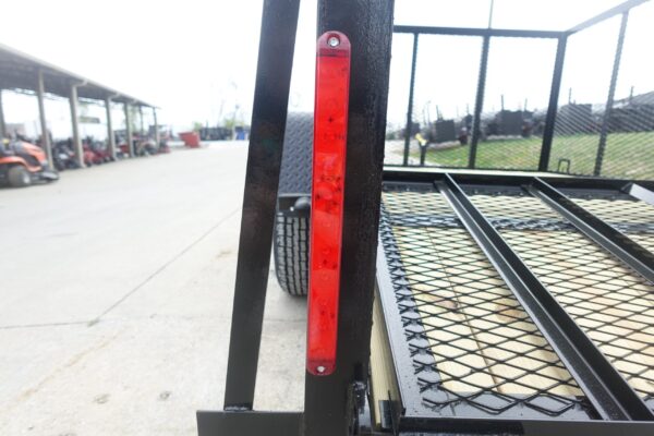 6.4x10 Utility Trailer with 4ft Mesh Sides (2) 3500lb Axle Dovetail - Image 9