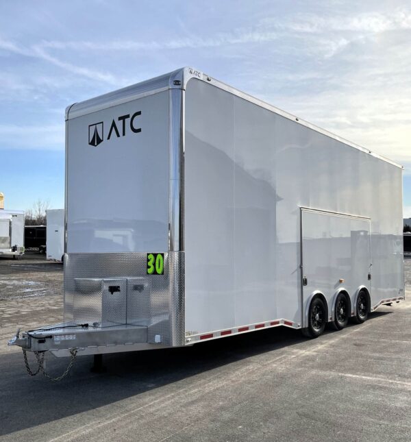 Enclosed ATC Car Trailer 2025 30′ Aluminum Stacker ROM 800 #4003 - Image 6