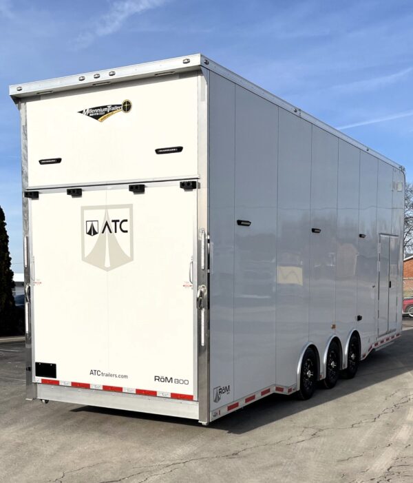 Enclosed ATC Car Trailer 2025 30′ Aluminum Stacker ROM 800 #4003 - Image 7