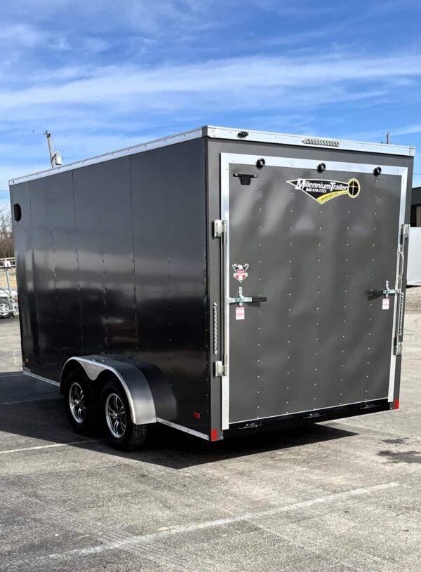 Enclosed Cargo Trailer 2025 7′ X 14′ Hero w/Aluminum Wheels & Ramp Door #8445 - Image 6