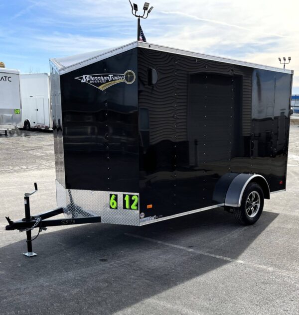 Enclosed Cargo Trailer 2025 6′ X 12′ Hero w/Aluminum Wheels & Ramp Door #8373 - Image 5