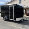 Enclosed Cargo Trailer 2025 6′ X 12′ Hero w/Aluminum Wheels & Ramp Door #8373