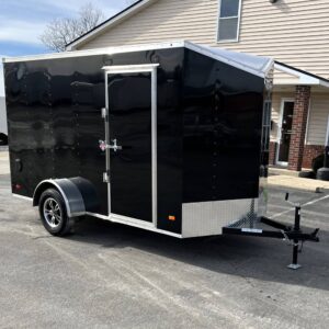Enclosed Cargo Trailer 2025 6′ X 12′ Hero w/Aluminum Wheels & Ramp Door #8373