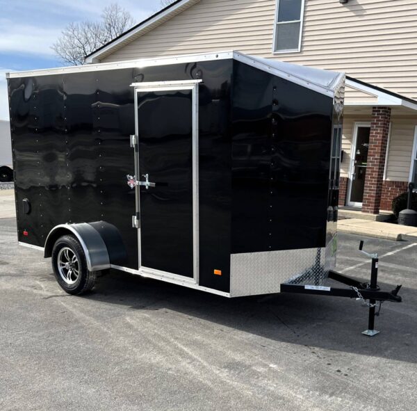 Enclosed Cargo Trailer 2025 6′ X 12′ Hero w/Aluminum Wheels & Ramp Door #8373
