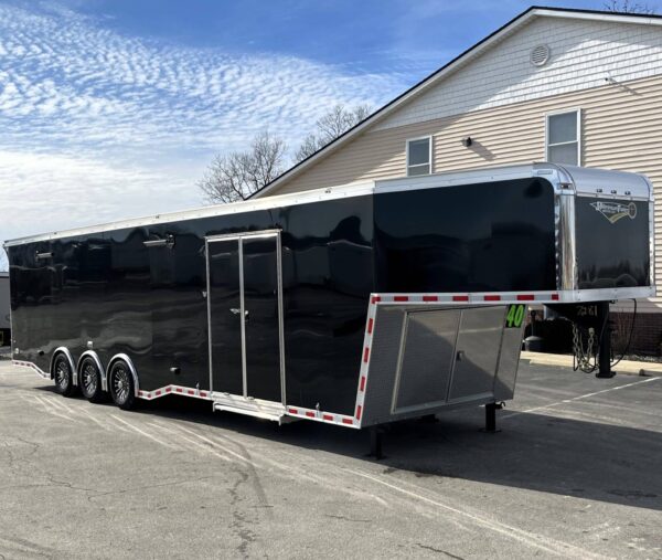 Gooseneck Enclosed Trailer 2024 40′ Haulmark Edge Car Hauler #7281