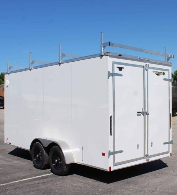 Enclosed Cargo Trailer 2025 7′ X 16′ w/Ladder Racks & 7′ Interior #6927 - Image 7